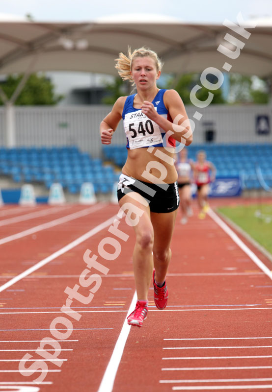Lucy Sumner (Preston Harriers) under-20 womens 800 metres, Northern Championships, Sport City, Manchester